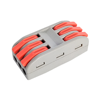 Клемма проходная КП 222-2413 с рычагами 3 полюса 0.08-2.5/4мм2 (10шт./уп.) IN HOME во Владивостоке