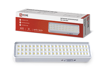 Светильник светодиодный аварийный СБА 1096-60DC 60LED 1.5Ah lithium battery DC IN HOME во Владивостоке