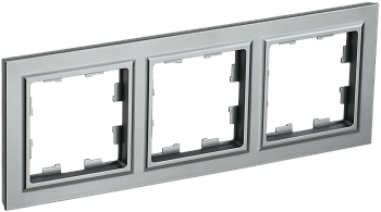 Рамка тройная BRITE IEK сталь во Владивостоке