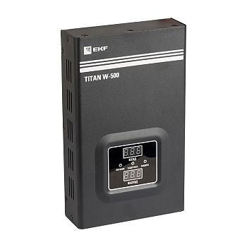 Стабилизатор напряжения настенный TITAN W-500 EKF PROxima  – купить стабилизаторы трехфазные, однофазные, трансформаторы оптом и в розницу  Стабилизатор напряжения настенный TITAN W-500 EKF PROxima во Владивостоке