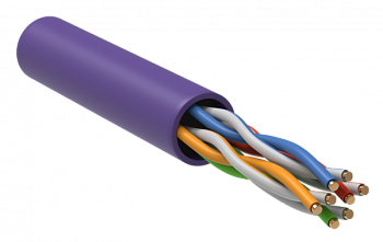 ITK Кабель связи витая пара U/UTP кат.5E 4х2х24AWG LSZH фиолетовый 305м  – купить кабель и провод оптом и в розницу  ITK Кабель связи витая пара U/UTP кат.5E 4х2х24AWG LSZH фиолетовый 305м во Владивостоке