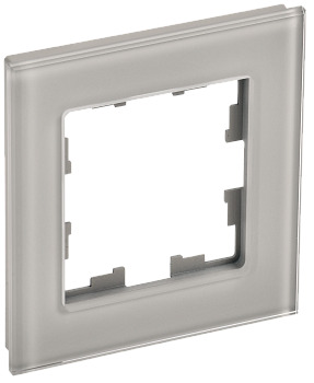 Рамка одинарная BRITE IEK стекло дымчатая во Владивостоке