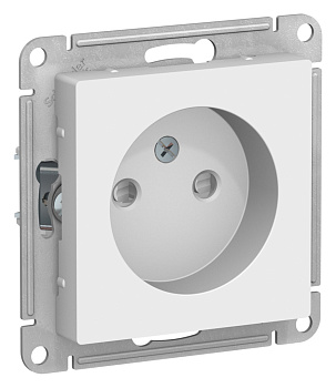 Розетка одинарная AtlasDesign SE без з/к со шторками лотос во Владивостоке