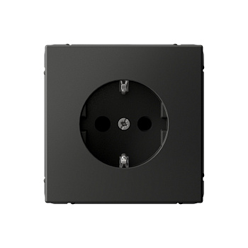 ARTGALLERY РОЗЕТКА с заземлением со шторками, 16А, механизм, БАЗАЛЬТ во Владивостоке