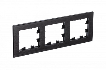 Рамка тройная AtlasDesign Nature SE металл оникс во Владивостоке