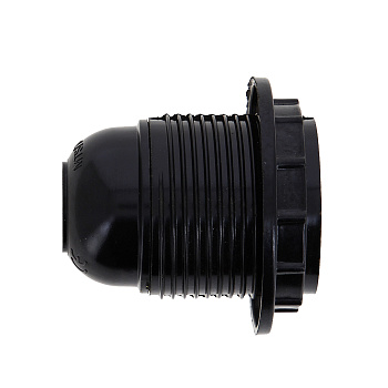 Патрон карболитовый с кольцом Е27 черный без наклейки EKF PROxima во Владивостоке