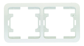 Рамка двойная МИМОЗА MAKEL белая во Владивостоке