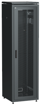 ITK Шкаф сетевой 19" LINEA N 42U 600х800 мм перфорированная передняя дверь черный во Владивостоке