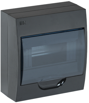 KREPTA 3 Корпус пластиковый ЩРН-П-8 IP41 черный IEK  – купить щиты пластиковые, металлические оптом и в розницу  KREPTA 3 Корпус пластиковый ЩРН-П-8 IP41 черный IEK во Владивостоке