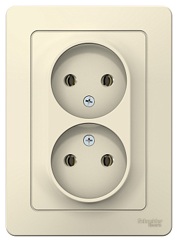 Розетка двойная BLANCA SE молочная во Владивостоке