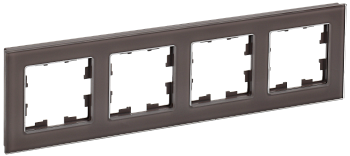 Рамка четырехместная BRITE IEK стекло бронза во Владивостоке