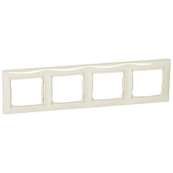 Рамка четырехместная VALENA Legrand крем во Владивостоке