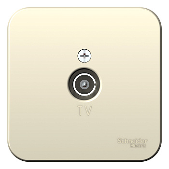 Розетка телевизионная BLANCA SE накладная с изоляционной пластиной молочная во Владивостоке