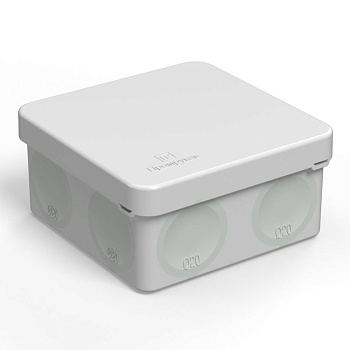 Коробка распределительная для прямого монтажа двухкомпонентная HF IP66 80х80х40 Промрукав  – купить распределительные коробки, крепеж, изоляцию оптом и в розницу  Коробка распределительная для прямого монтажа двухкомпонентная HF IP66 80х80х40 Промрукав во Владивостоке