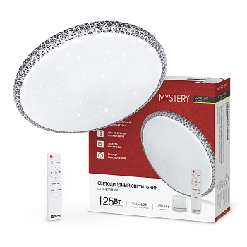 Светильник светодиодный COMFORT MYSTERY 125Вт 230В 3000-6500K 10000Лм 500x80мм с пультом ДУ IN HOME во Владивостоке
