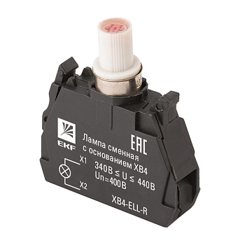 Лампа сменная c основанием XB4 красная 400В EKF PROxima во Владивостоке