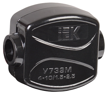 Зажим ответвительный У-739М (4-10/1,5-2,5 мм²) IP20 IEK  – купить распределительные коробки, крепеж, изоляцию оптом и в розницу  Зажим ответвительный У-739М (4-10/1,5-2,5 мм²) IP20 IEK во Владивостоке