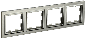 Рамка четырехместная BRITE IEK шампань во Владивостоке