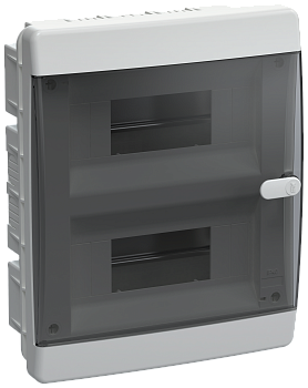 UNION Compact Корпус пластиковый ЩРВ-П-18 IP41 черная прозрачная дверь IEK  – купить щиты пластиковые, металлические оптом и в розницу  UNION Compact Корпус пластиковый ЩРВ-П-18 IP41 черная прозрачная дверь IEK во Владивостоке