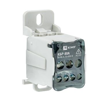 Блок распределительный КБР на DIN-рейку и монтажную панель 80A EKF PROxima во Владивостоке