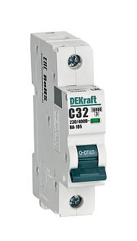 Автоматический выключатель DEKraft ВА-105 1P 32A 10кА х-ка C во Владивостоке