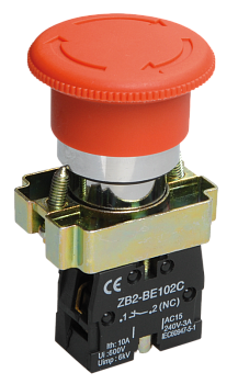 Кнопка управления LAY5-BS542 "Грибок" аварийная с фиксацией поворотная IEK во Владивостоке