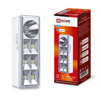 Светильник светодиодный аварийный СБА 2207DC 6+1LED 1.0Ah lithium battery DC IN HOME во Владивостоке