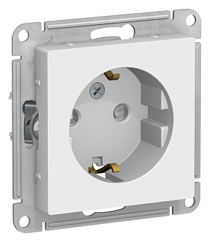 Розетка одинарная AtlasDesign SE с з/к со шторками лотос в сборе во Владивостоке