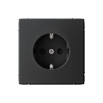 ARTGALLERY РОЗЕТКА с заземлением со шторками, 16А, механизм, КАРБОН во Владивостоке