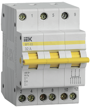 Выключатель-разъединитель трехпозиционный ВРТ-63 3P 32А IEK во Владивостоке