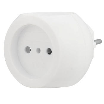 Тройник электрический "Шар", 6А б/з, 220В, белый REXANT во Владивостоке