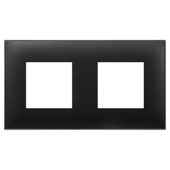 Рамка Avanti "Черный матовый", 2 поста (4 мод.) DKC во Владивостоке