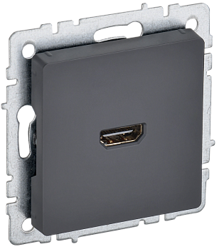 Розетка HDMI BRITE IEK графит во Владивостоке