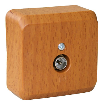 Розетка телевизионная ЭТЮД SE накладная бук во Владивостоке