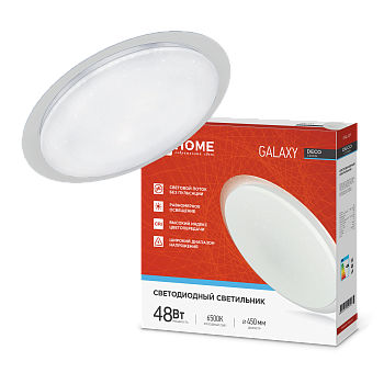 Светильник светодиодный серии DECO GALAXY 48Вт 230В 6500К 4320Лм 450х68мм IN HOME во Владивостоке
