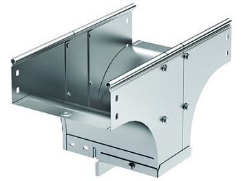 Ответвитель-переходник TDSR T-обр. вертикальный 200/100 в комплекте с крепежными элементами и соединительными пластинами, необходимы DKC  – купить гофру, лоток и кабель-каналы оптом и в розницу  Ответвитель-переходник TDSR T-обр. вертикальный 200/100 в комплекте с крепежными элементами и соединительными пластинами, необходимы DKC во Владивостоке